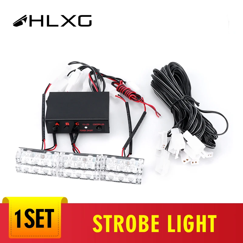 1 комплект Желтый светильник скорой помощи полицейский стробоскоп