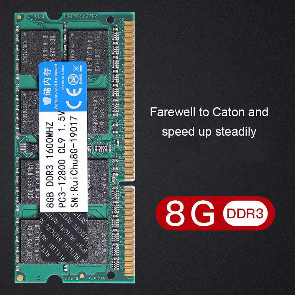 

1PCS DDR3 1600MHz 8GB RAM 1.5V 260pin Memory Ram Memory Stick Memory Card For Laptop Notebook PC Gamer Gaming