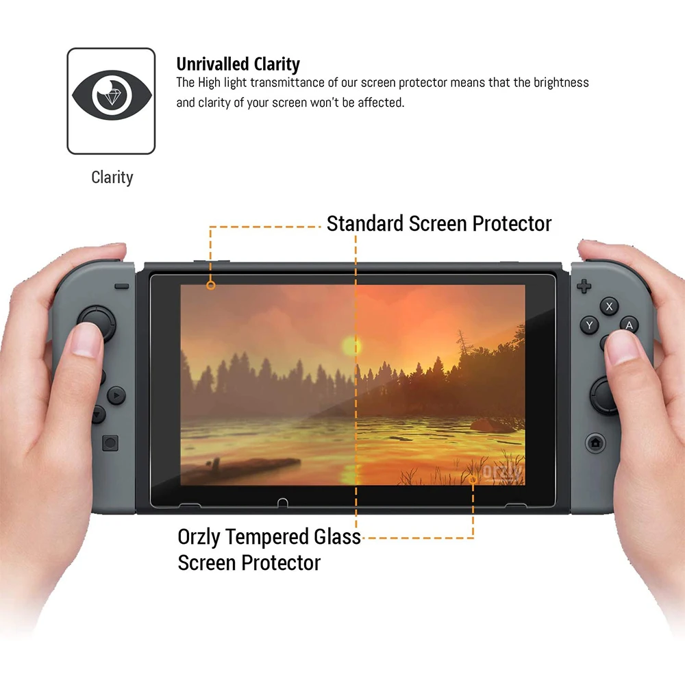premium tempered glass screen protector film for nintend switch ns nx anti scratch lcd screen protectors 9h guard film free global shipping