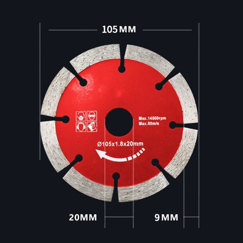 

G8DA Sharp Cutting Blade for Cutting Porcelain Tiles Marbles Diameter 105mm Compatible with Electric Drill Angle Grinder