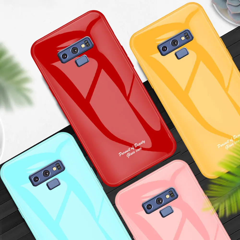 KISSCASE Оригинальный чехол из закаленного стекла для samsung Galaxy S9 S10 Plus S10e Note 10 9 8