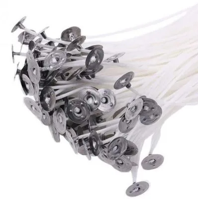 100 шт./компл. свечи с низким содержанием дыма фитиль хлопковым сердечником