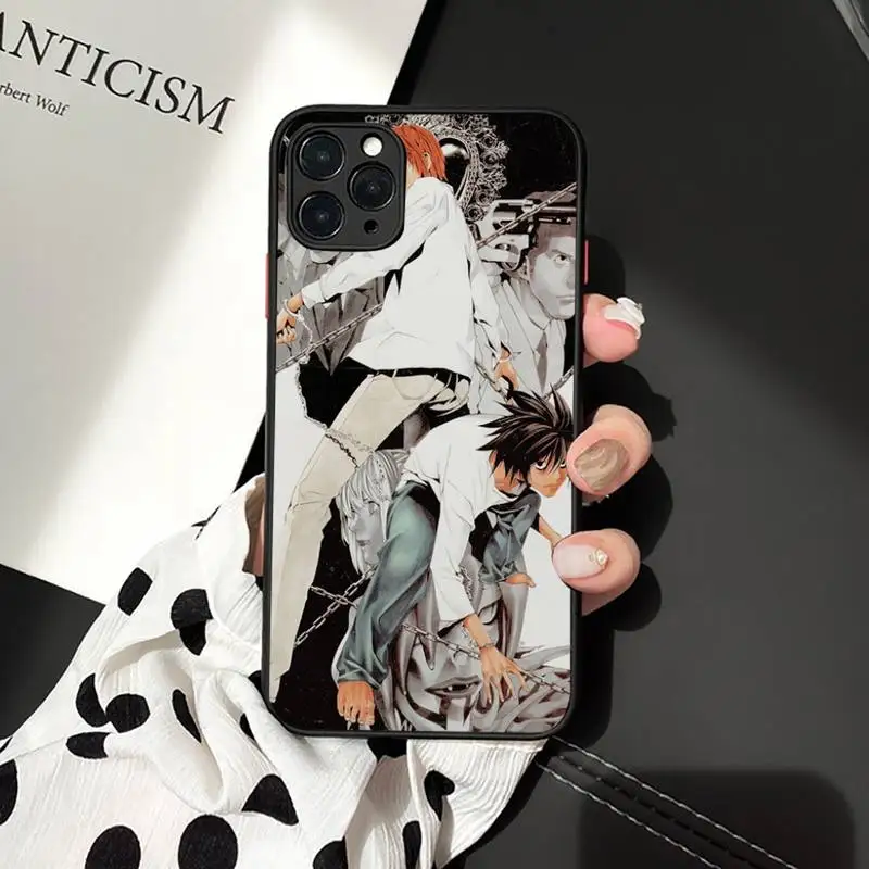 

Anime Manga Death Note Ryuk horror apple Phone Case Matte Transparent iPhone 7 8 11 12 s mini pro X XS XR MAX Plus cover funda