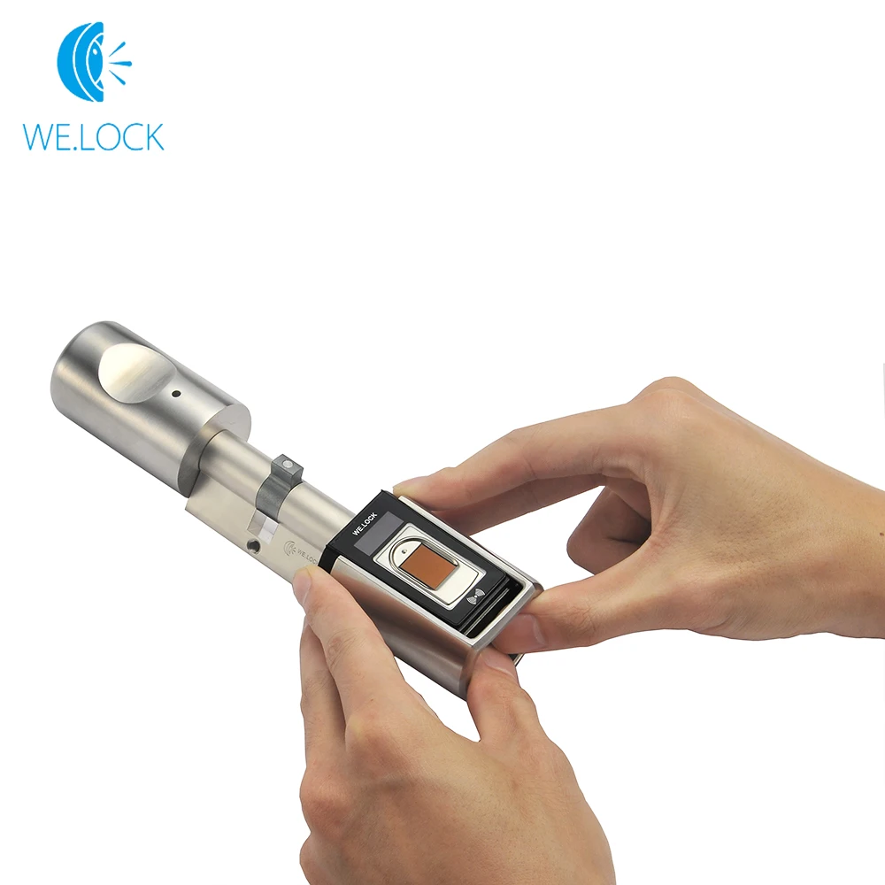 Электронный цилиндр наружный водонепроницаемый биометрический сканер