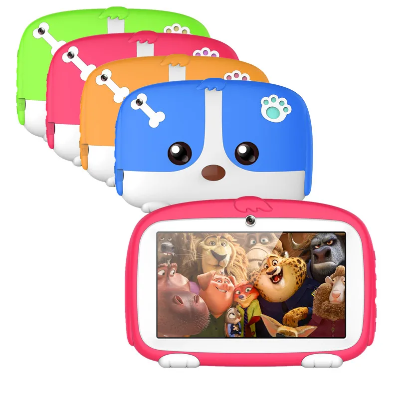 Планшетный ПК для детей планшет 7 дюймов четырехъядерный Android 4 Allwinner A33 512 МБ + 8 Гб