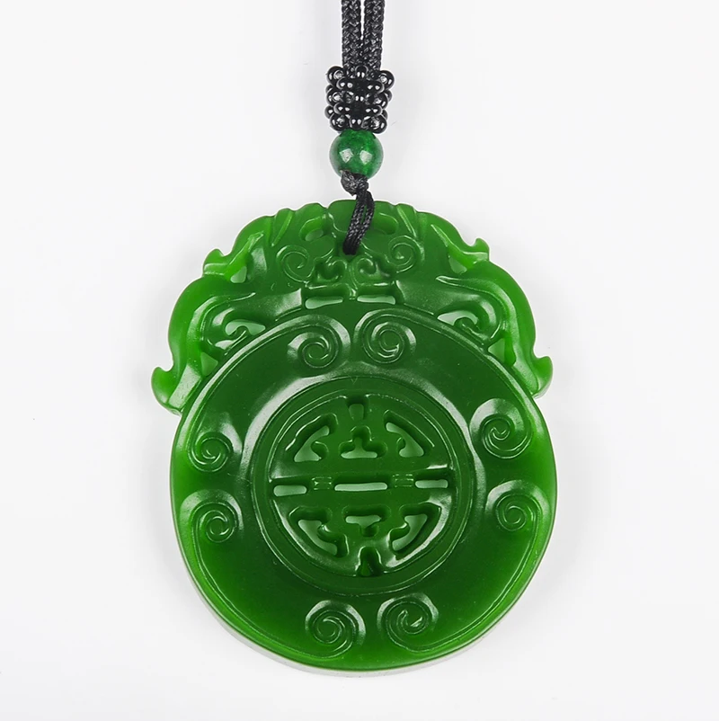 Нефритовый Кулон ручная работа двойное лицо Pi Xiu кулон ювелирные изделия