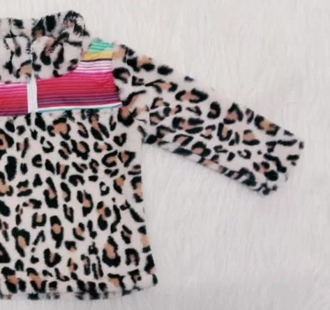 Детское индивидуальное Современное пальто с леопардовым принтом для маленьких