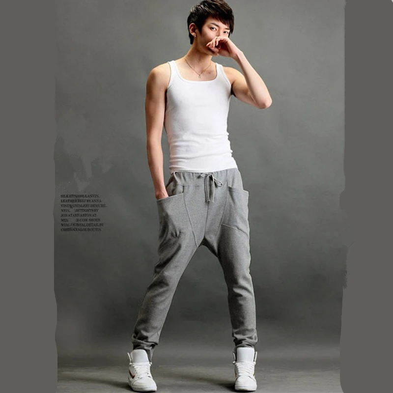 Мужские повседневные шаровары для мальчиков мешковатые хип хоп танцевальные