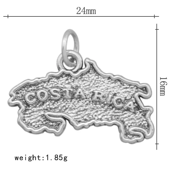 Антикварные Подвески для изготовления ювелирных изделий карта страны Испания