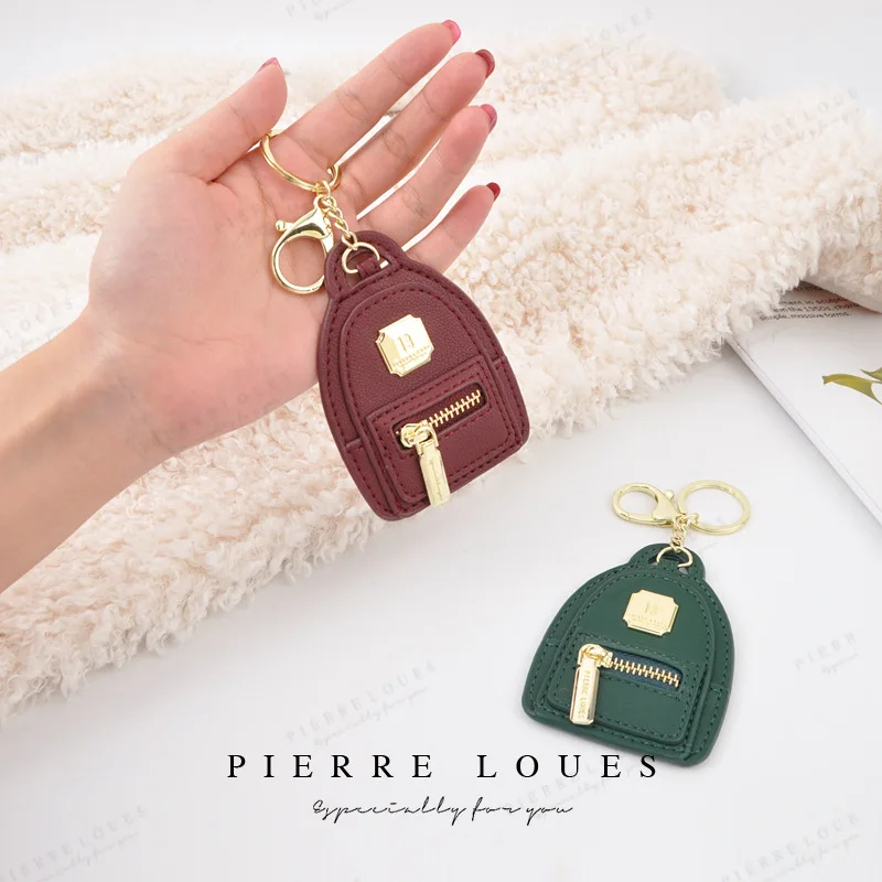 

Fashion Mini Women Key Bag PU Leather Solid Color Keychain Hasp Small Key Organizer Luxury Cute Coin Purse Key Holder Wallet