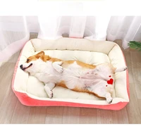 2021new large pet cat dog bed 8colors warm cozy dog house soft fleece nest dog baskets house mat autumn winter waterproof kennel