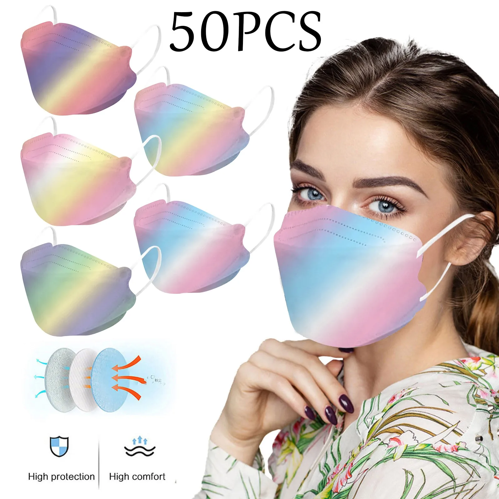 10 шт. Одноразовые Дышащие маски для лица | Тематическая одежда и униформа