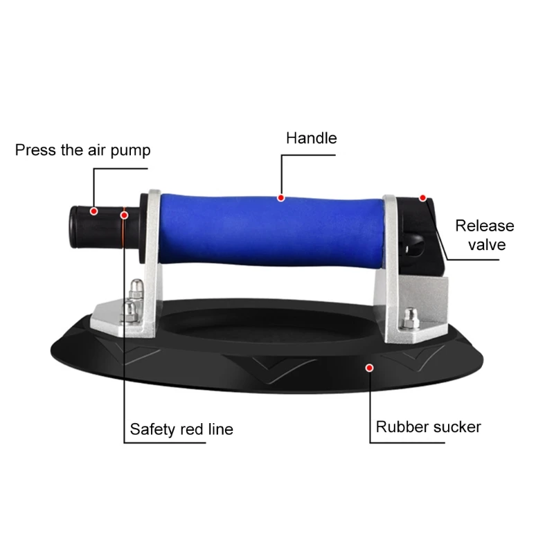 

Vacuum Suction Cup with Handle Heavy Duty Vacuum Lifter for Granite & Glass