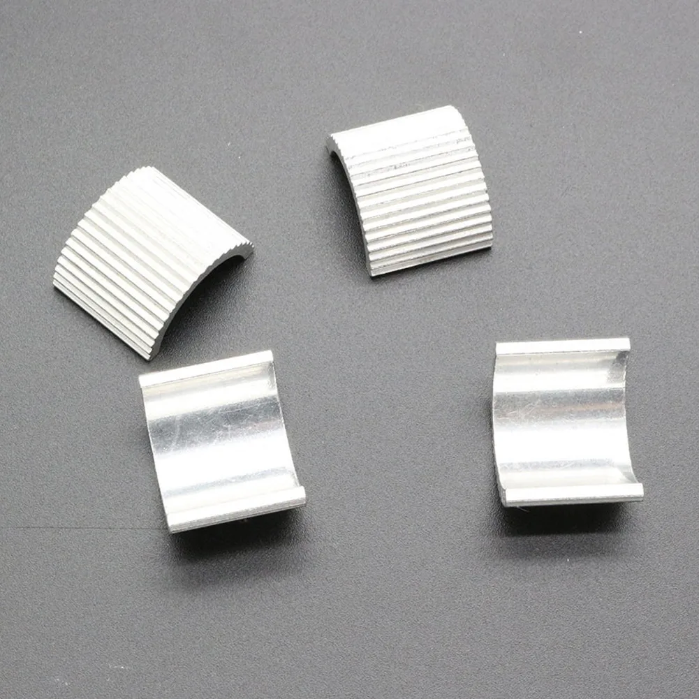 

100% Brand New Spacers Set 22 Mm 4pcs Bar Mounts Conversion Shims Silver