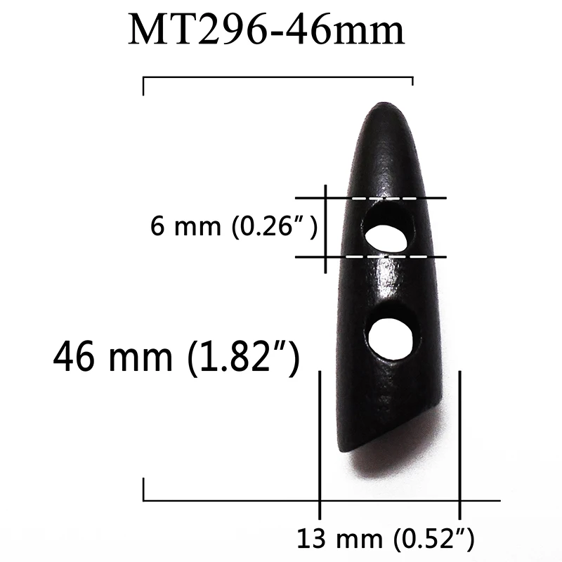 MT296-46mm ZIEENE 5 шт.-15 шт. Новое поступление натуральное дерево крашеные большие роговые деревянные пуговицы Швейное Ремесло «сделай сам» вырезка для пальто кнопка ручной работы - Цвет: MT296-46mm