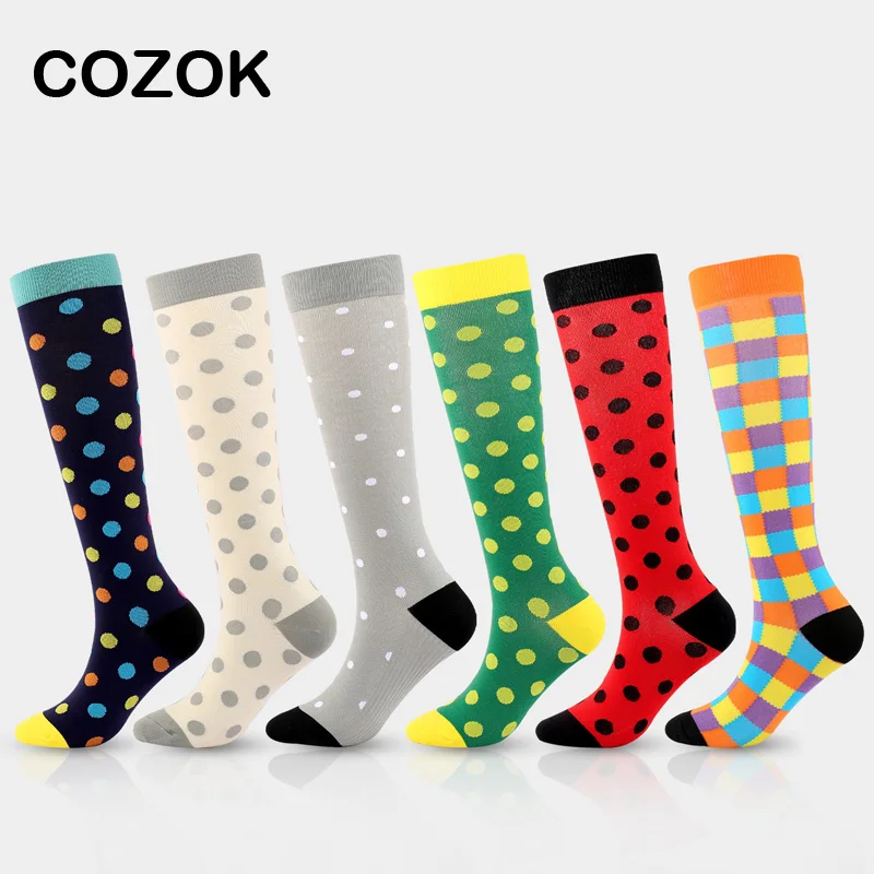 

2021 New Autumn and Winter Men's and Women's Outdoor Sports Pressure Knee High Socks Running Stretch Compression Stockings