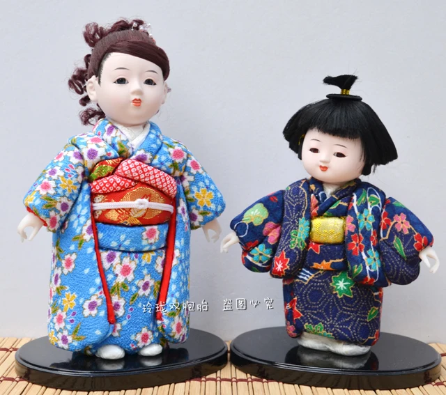 22 24 см японские куклы ичимацу клетчатые человеческая фигура японская кукла гейша