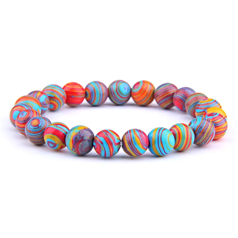 Браслеты для женщин и мужчин браслеты из камней бисера Малахита ниток амулетный