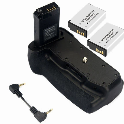 Держатель батарейного отсека + 2 аккумулятора для зеркальной камеры Canon EOS