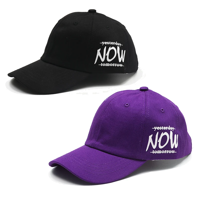 

NON Letter Print Kpop Hip-Hop Men's Baseball Cap Snapback Summer Hat Fluorescent Women's’ Hat Cotton Sun Hat BQM116