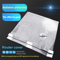 safe practical radiation protection home wireless router cover silver fiber rf blocking wifi accessories emf shielding pouch