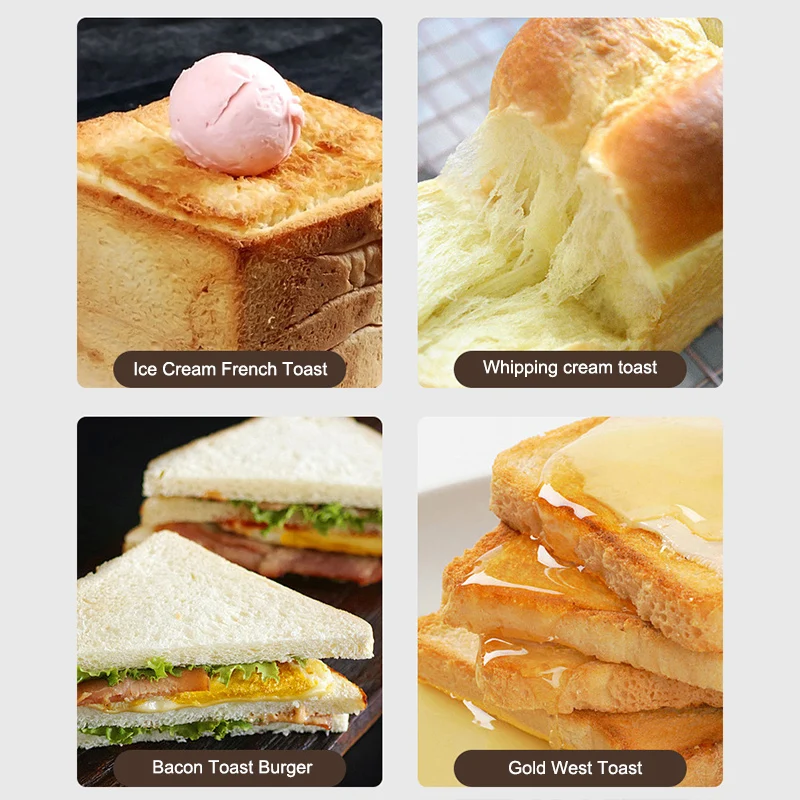 

New Loaf Pan With Cover Kitchen Baking Accessory Quick Release Bread Toast Mold Non-Stick Bakeware Loaf Pan Drop Shipping