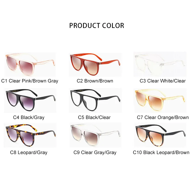 

ROYAL GIRL 2020 New Ladies Fashion Sunglasses Brand Designer Big Box One-piece Versatile Sunglasses UV400 ss272