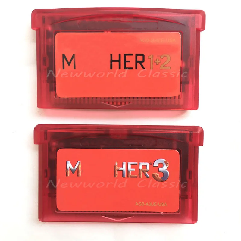 Mher 1+ 2 Mher 3 Английский язык для 32 бит видеоигры картридж консоли карты ручной плеер США/ЕС Версия