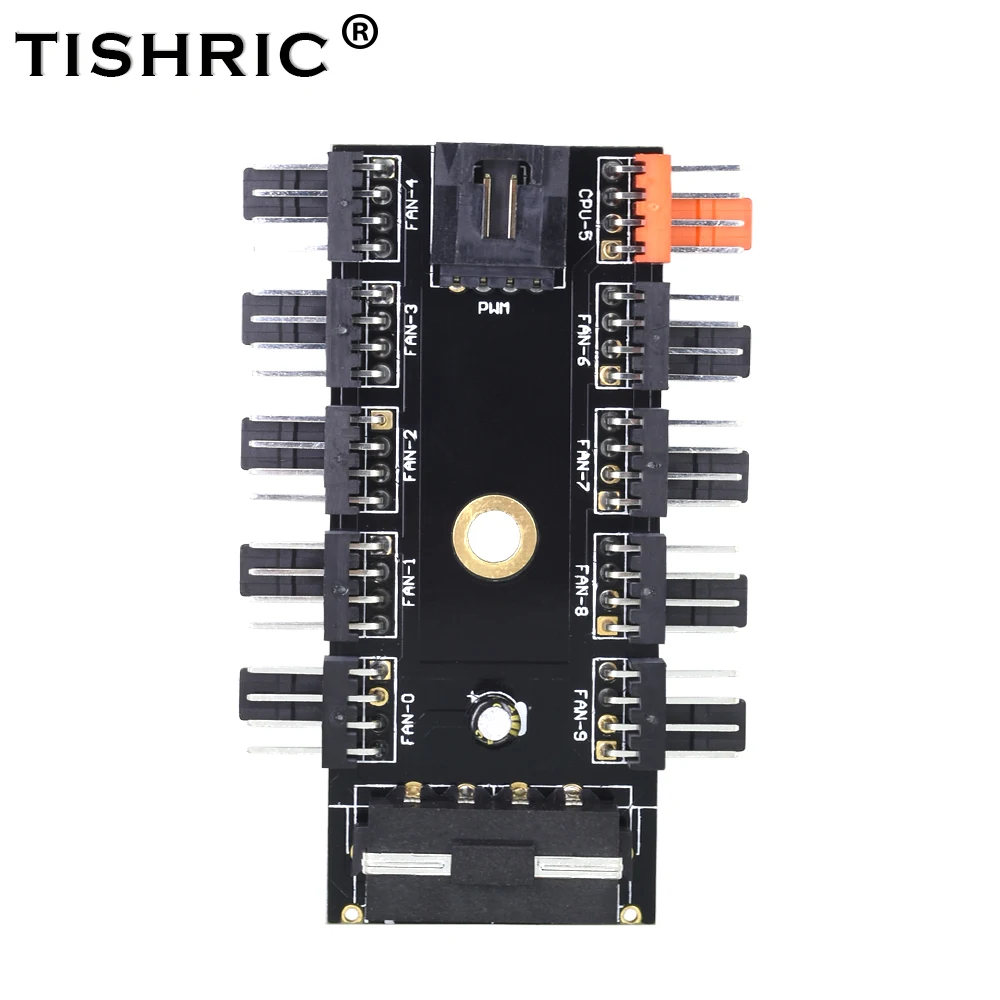 TISHRIC от 1 до 8/10 4 контактный кулер Molex охлаждающий вентилятор разветвитель кабель
