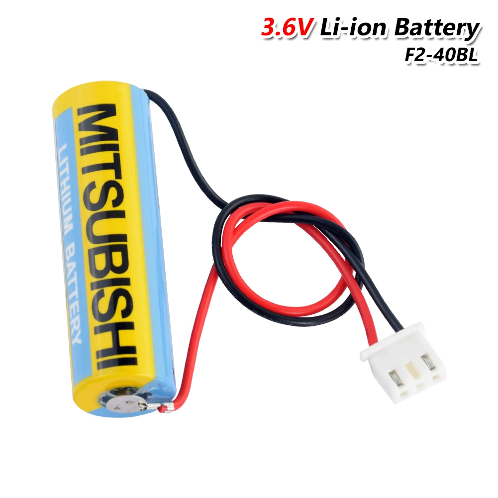 Новый 3 6 v 1800 мА/ч F2 40bl Батарея с вилкой для станка ЧПУ Mitsubishi F1 FX FX1 FX2 Plc контроллер