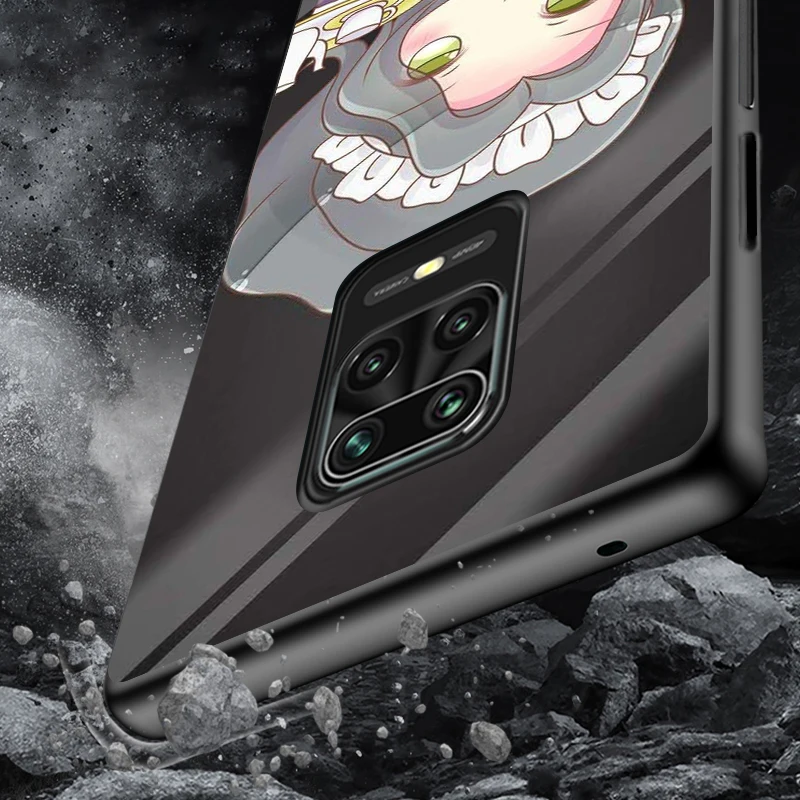 Black Soft Cover Cartoon beauty for Xiaomi Redmi Note 9 9S 8 8T 7 7S 6 5A 5 4X 4 Pro Max Prime Phone Case