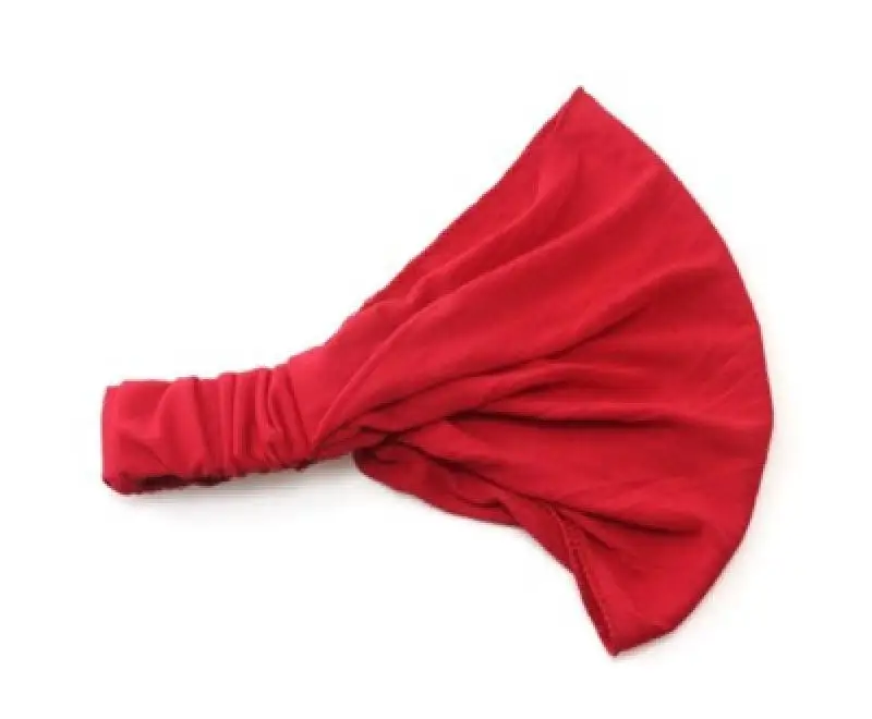 Women Turban Vintage Elastic Headband Lace Wide Ribbon Hair Bands Twisted Knotted Bandanas Solid Color Scarf Headwrap |