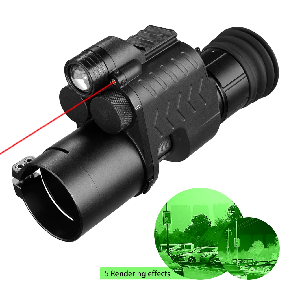 Оптическая система ночного видения Монокуляр для оптического прицела с Wifi APP 200M NV