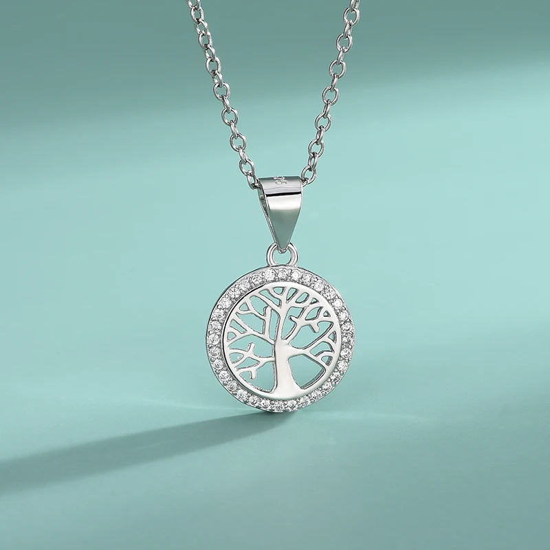 Серьги-подвески с деревом жизни в европейском и американском стиле из серебра 925