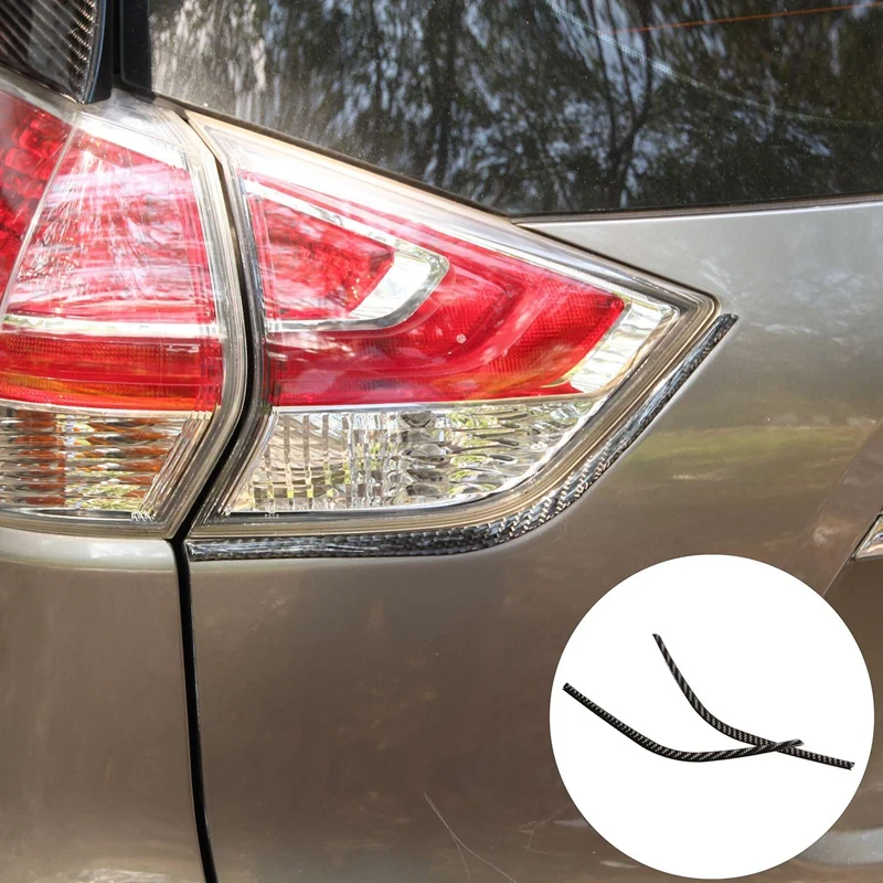 

Задний фонарь из углеродного волокна ABS, накладка на веко для бровей, наклейка для Nissan X-Trail 2014-2018, автостайлинг