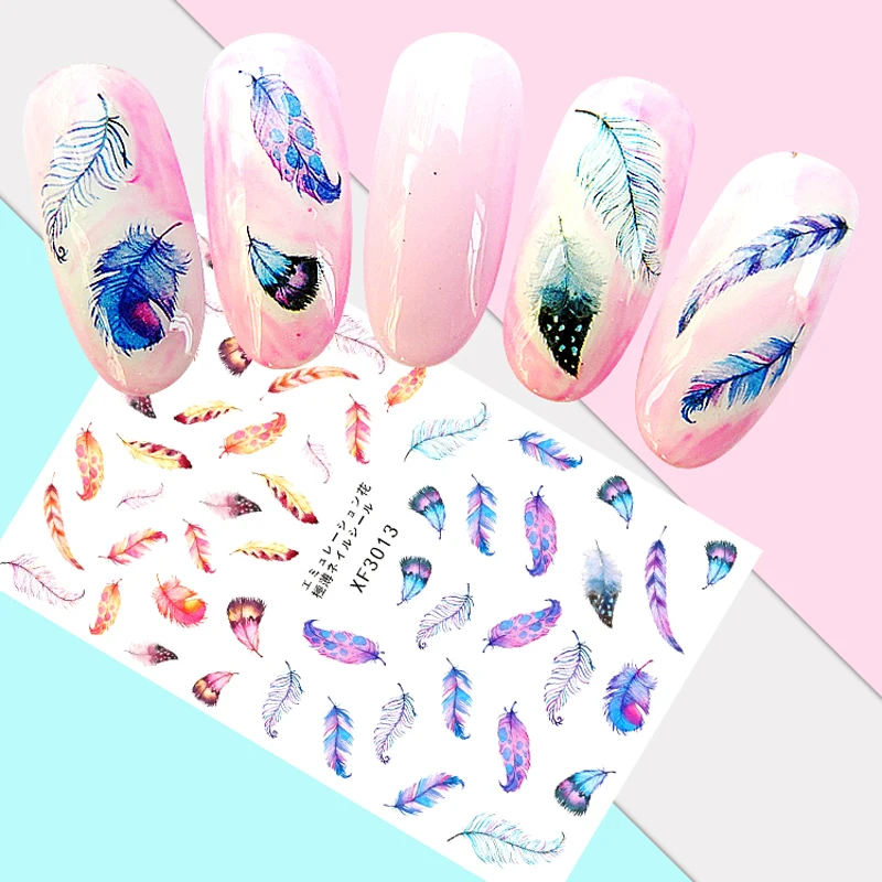 3D милые украшения для ногтей японский цветок любовь девушка наклейки искусство