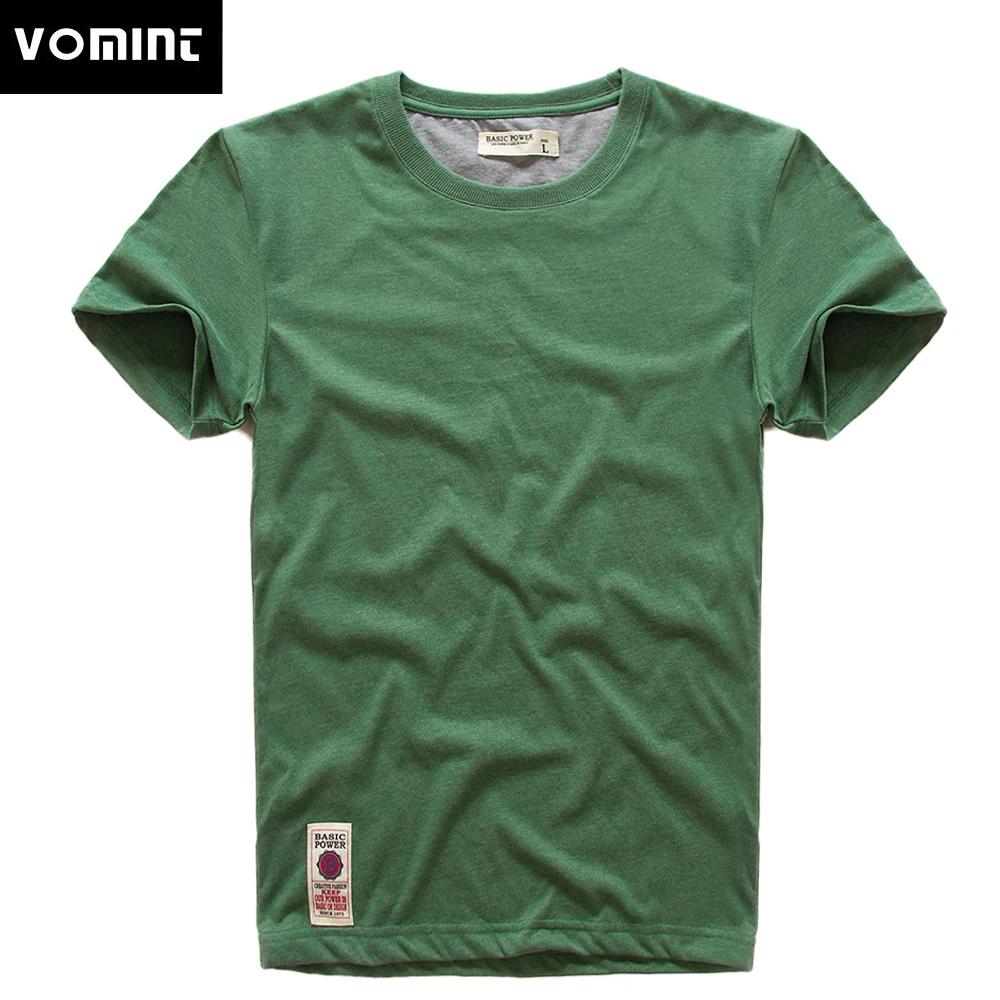 New  Mens Short Sleeve T-shirt  Print T-Shirt Cotton Multi Pure Color Fancy Yarns T Shirt male color grey green lblue