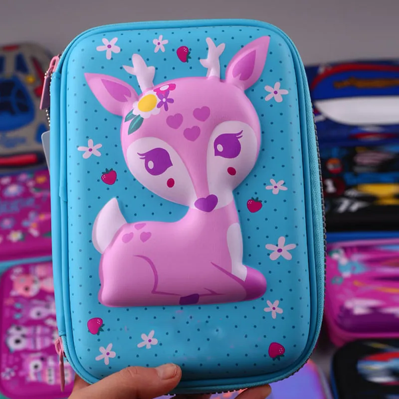 Милый чехол для карандашей с пингвином девочек большие канцелярские товары