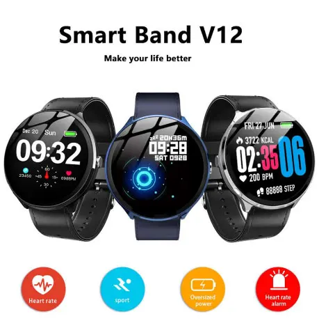 KOSPET V12 женские Смарт-часы ip67водонепроницаемый пульсометр Bluetooth Спорт кровяное