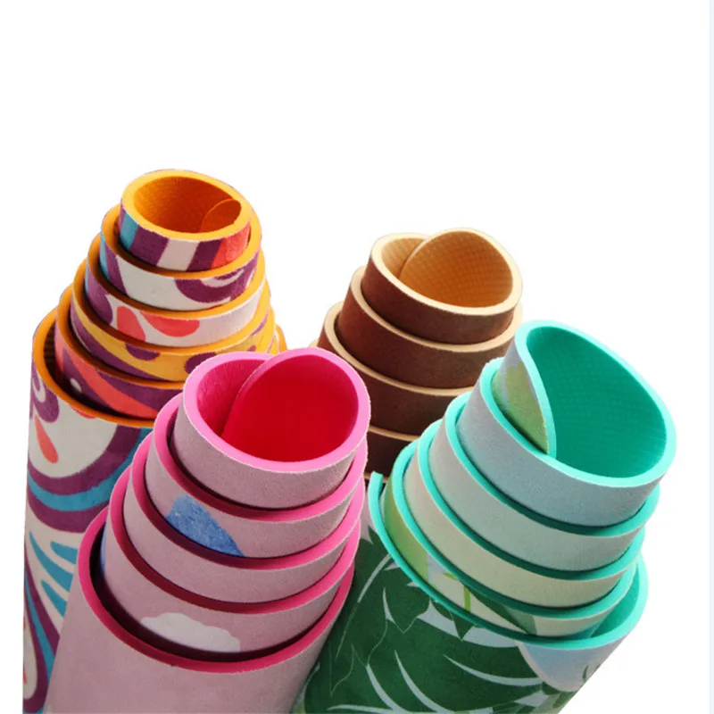 Новинка замшевый Коврик для йоги 5 мм с рисунком лотоса нескользящий коврик