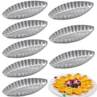 3 15pcs aluminum boat shape tart mold french cheese fruit pie cake pudding mould for kitchen dessert pastry baking accessories