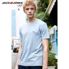 Мужская футболка с коротким рукавом JackJones, 100% хлопок, с вышивкой, E  219101559