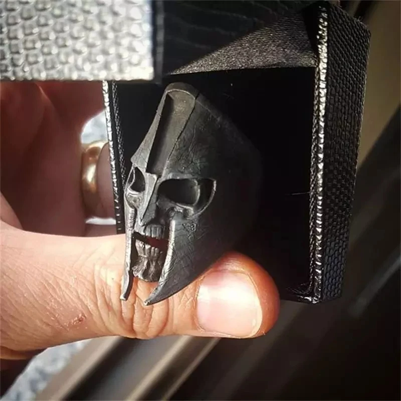 Кольцо мужское из нержавеющей стали классическое черное кольцо со спартанским
