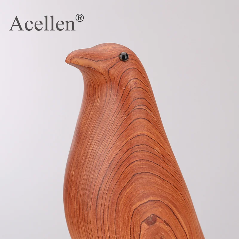 Handmade Wooden Peace pigeon Sculptures bird Figurine Home Decor Modern Living Room Decoration Accessories Wood Craf | Дом и сад