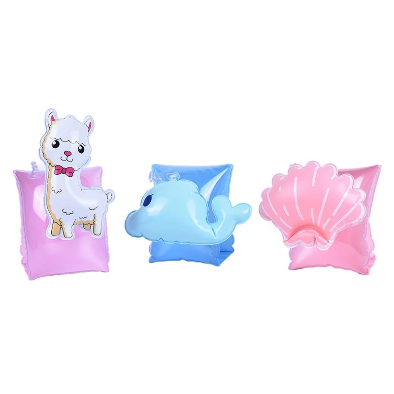 1 пара детское кольцо для плавания круг бассейн поплавок надувная безопасность