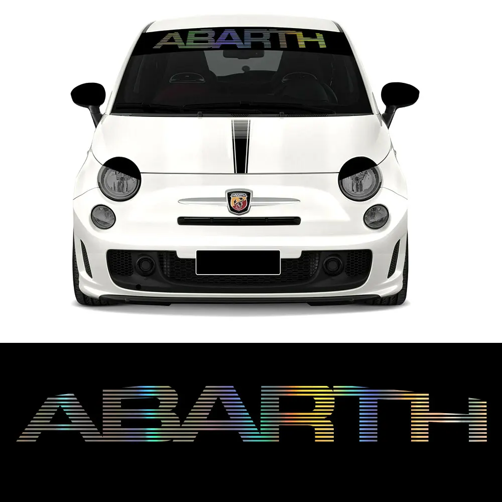Для fiat 500 abarth логотип лобовое стекло виниловые наклейки в виде Фотообоев c переводными картинками Стикеры