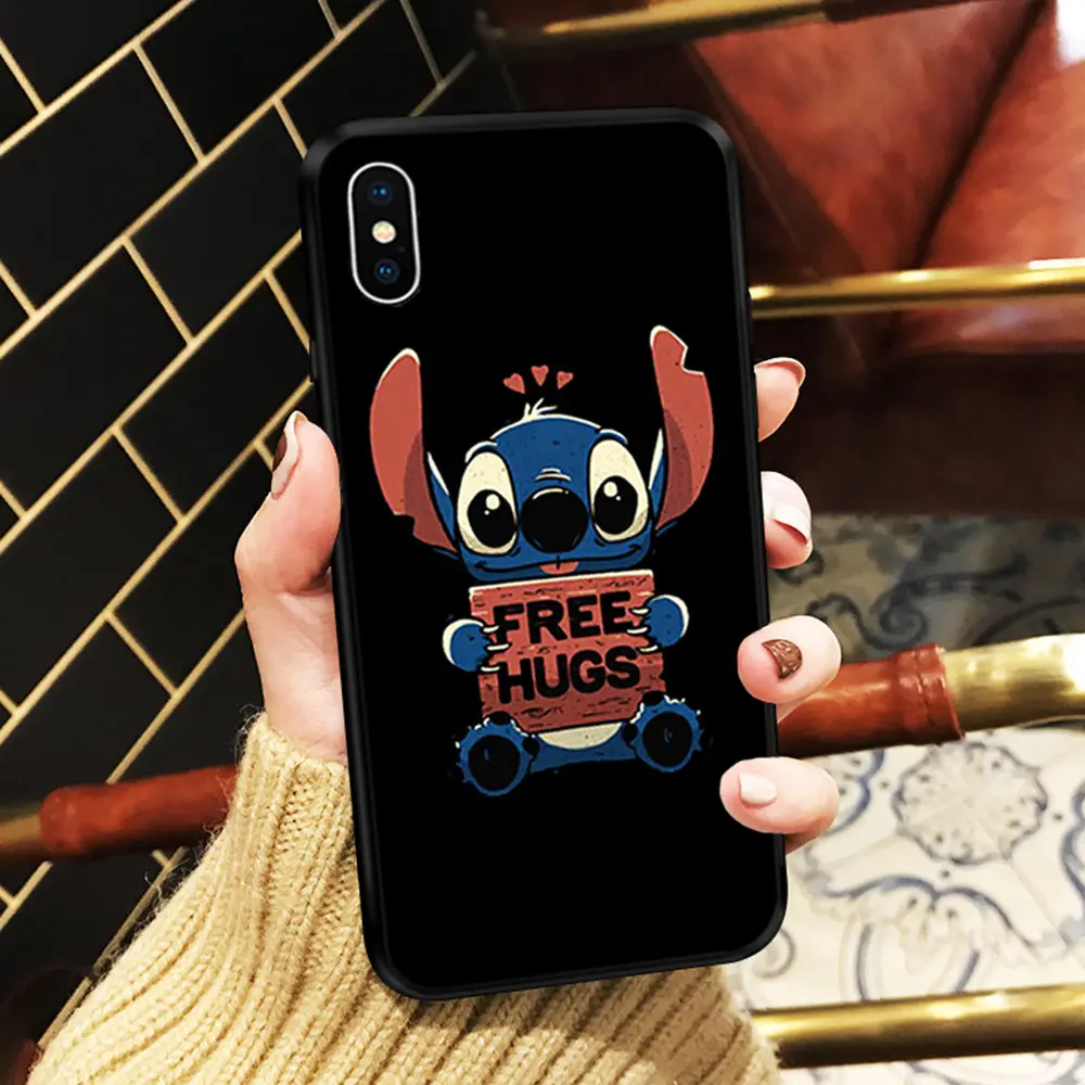 SJK2347128HB Lilo Ститч чехол Ohana Мягкий силиконовый чехол для телефона для iPhone 11 Pro X 5 S 5S XR XS Max 6 6S 7 8 Plus чехол Fundas Capinha Coque - Цвет: SJK2347128HB