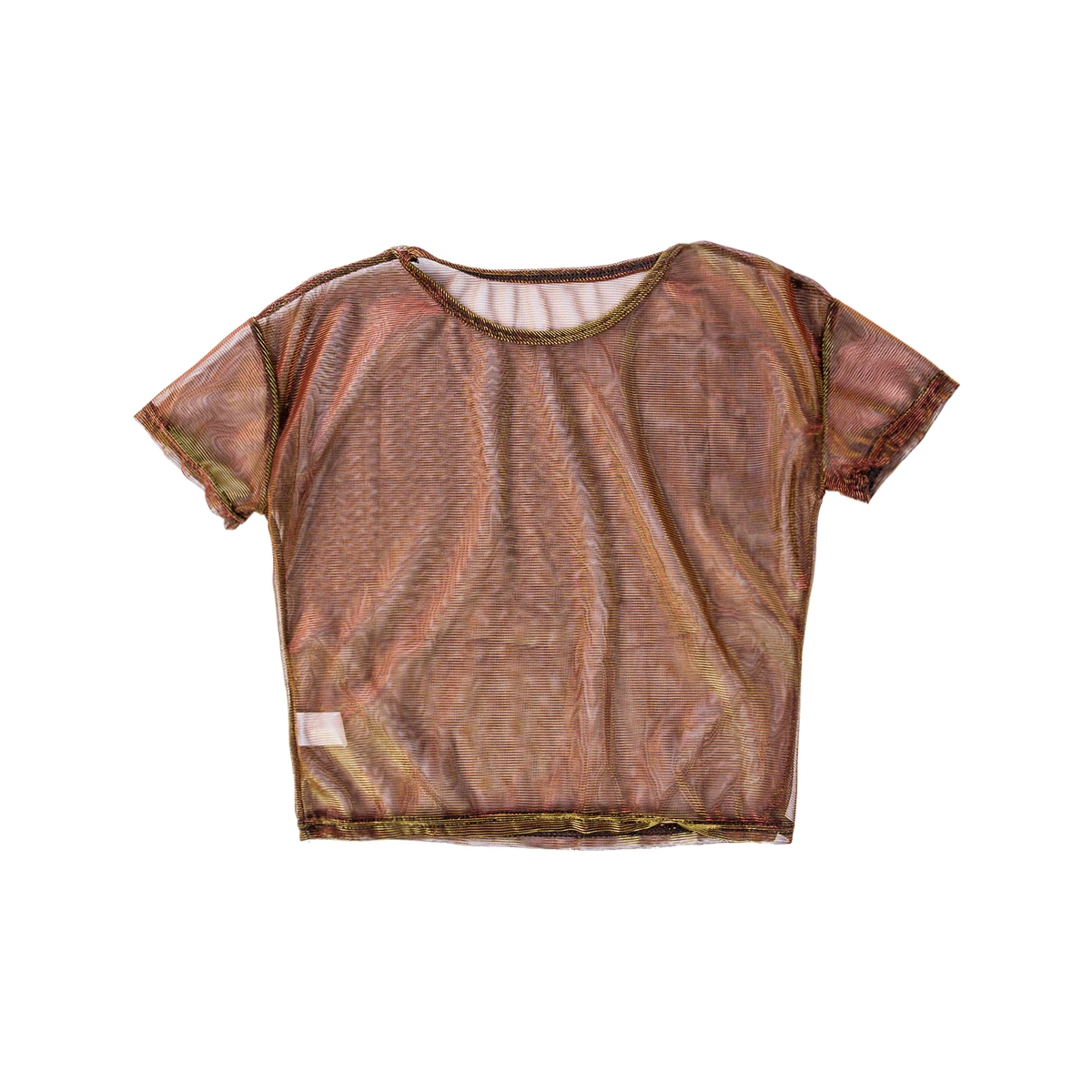 Летняя женская сетчатая одежда 5 цветов прозрачные блестящие женские топы