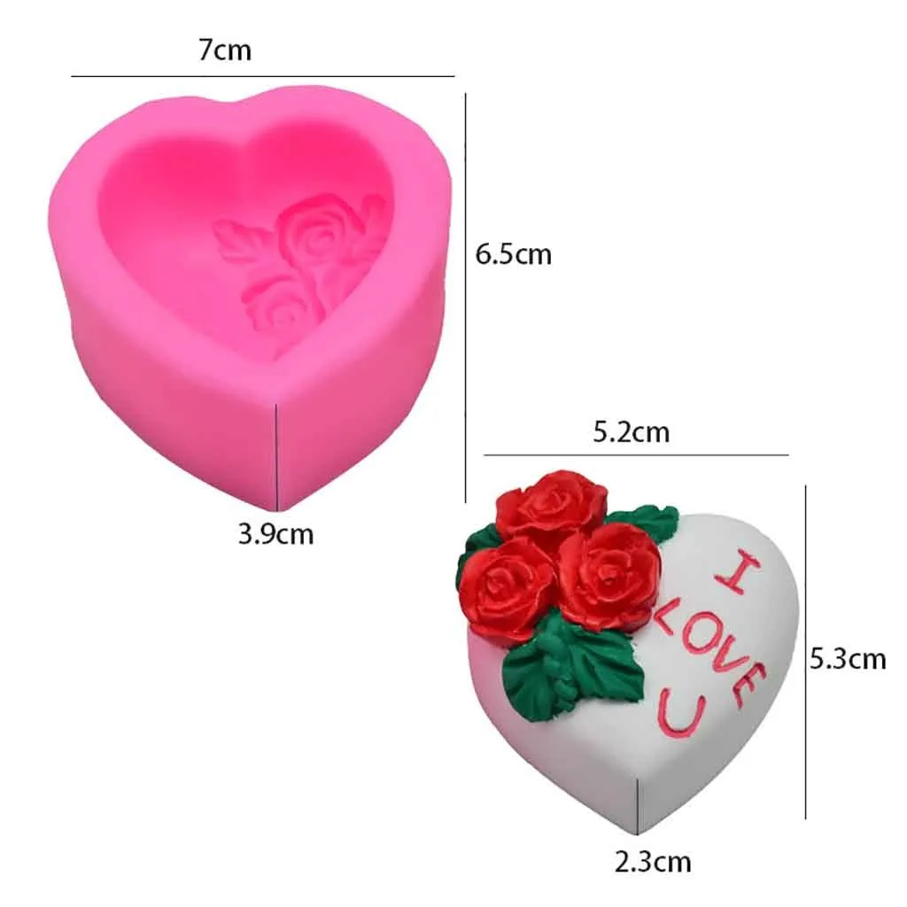 Форма для изготовления тортов в виде сердца розы | Дом и сад