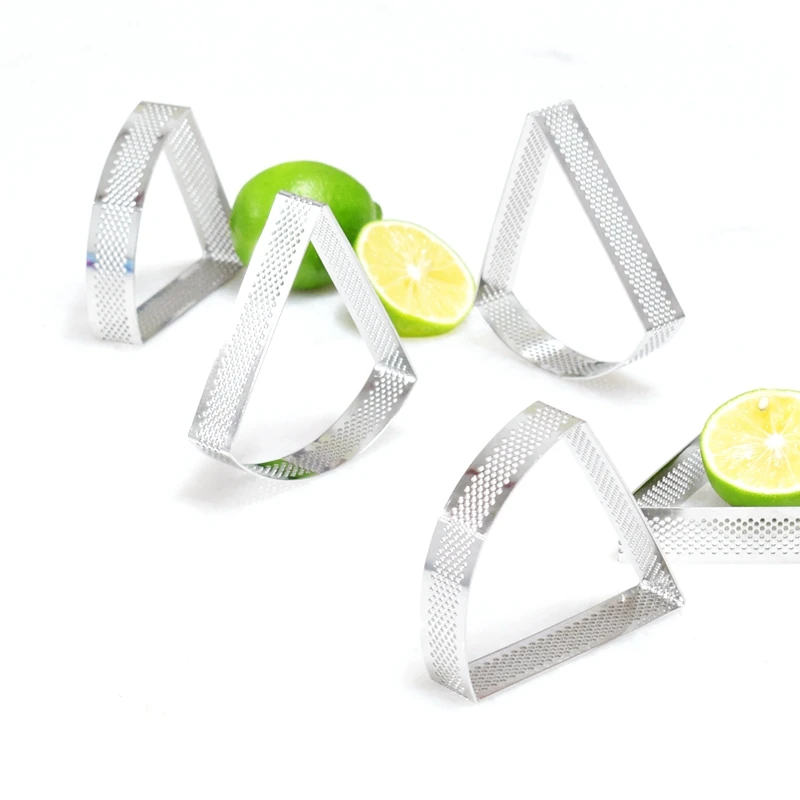 Веерообразное тройное ПЕРФОРИРОВАННОЕ кольцо для торта Quiche форма пирога с